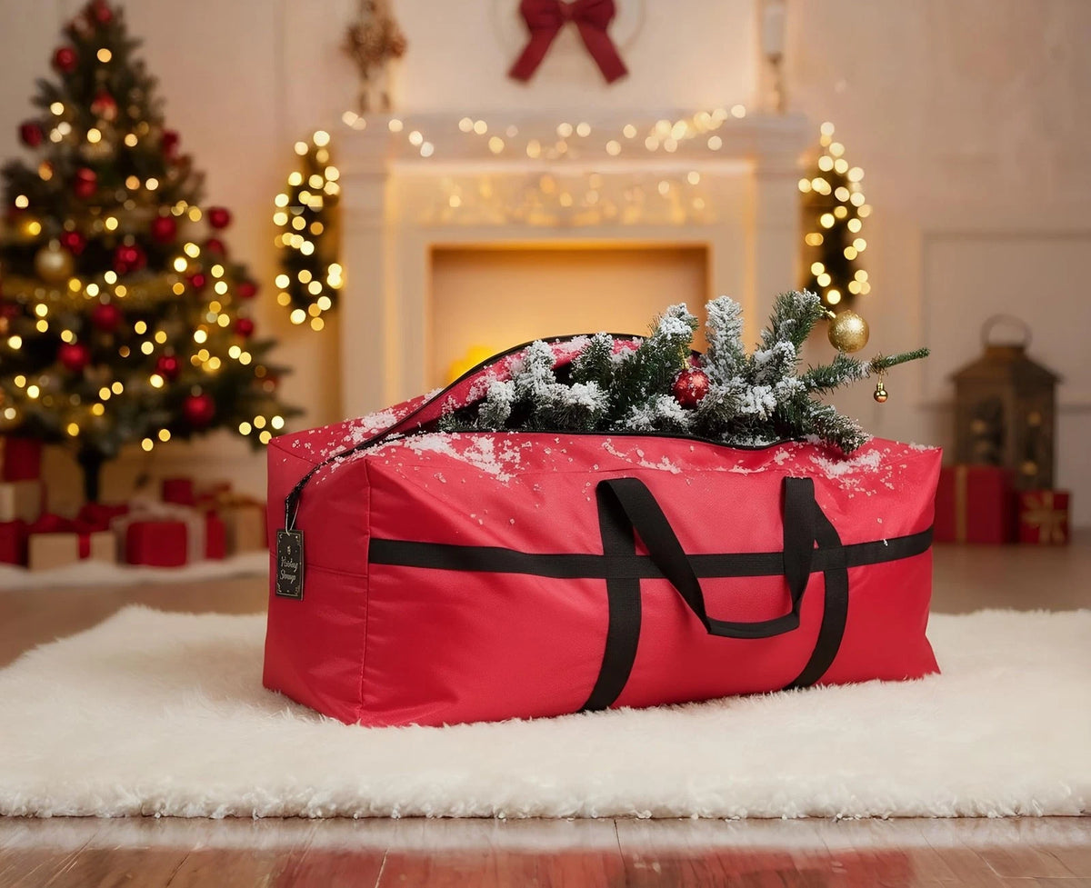 HaoHakka Extra Large Duffle Bag for XX-Large-43"(L) X 18"(W) X 19.6"(H), Red
