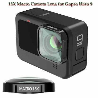 15X Macro Close Up Camera Lens Filter For Gopro Hero 9 Black Optical Glass Lens