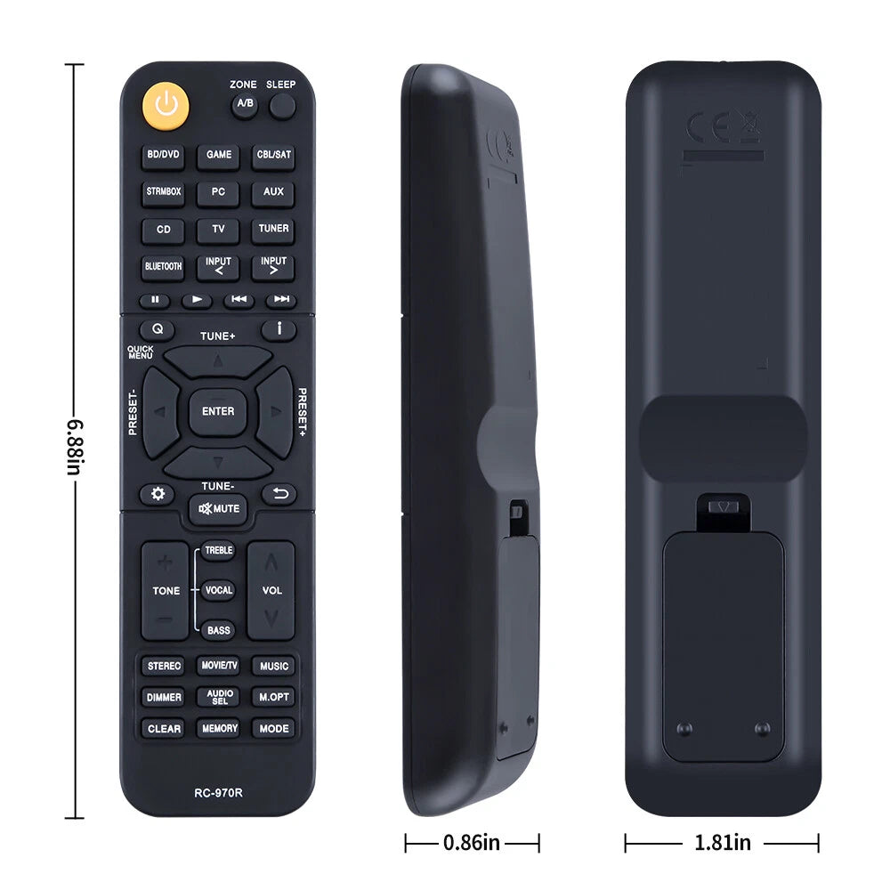 RC-970R Remote Control For Onkyo AV Receiver TX-SR494 HT-R398 HT-S3910