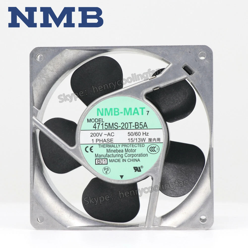 NMB-MAT 4715MS-20T-B5A fan AC 200V 15/13W 120*120*38mm Axial Cooling FAN