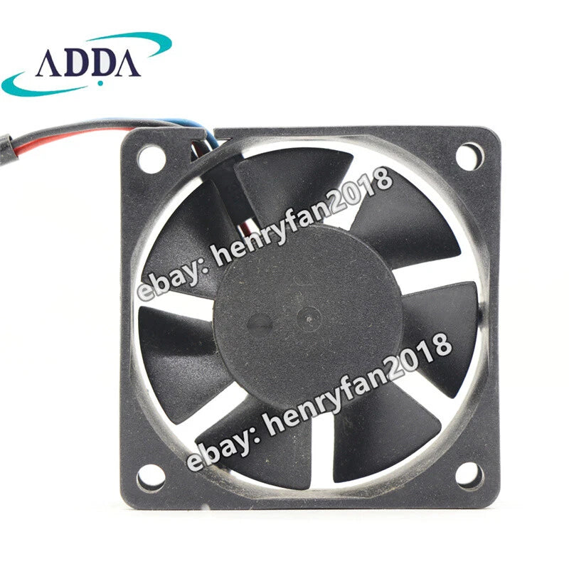 ADDA Fan AD0612HB-C76GL DC 12V 0.16A 60*60*20mm 3Pin Brushless Case Cooling Fan