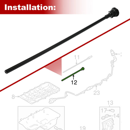 For 2011-14 F-150 & Mustang 5.0L Engine Oil Indicator Dipstick Tube BR3Z-6754-B