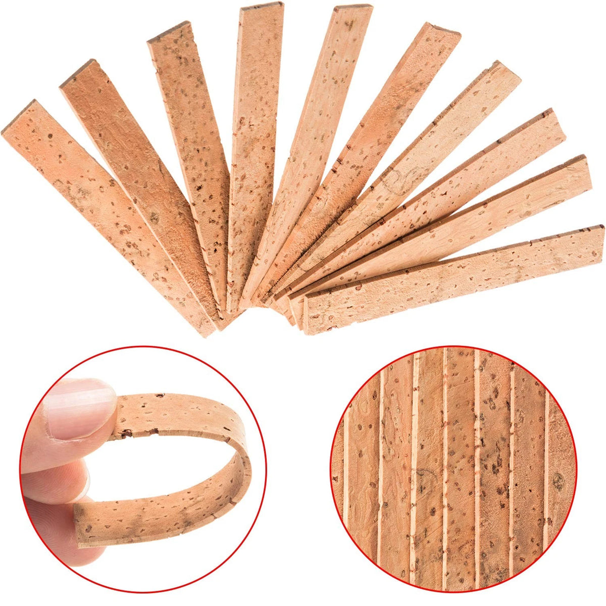 SATINIOR 27 Pieces Clarinet Cork Replacement Kit Joint Replacement, Wood