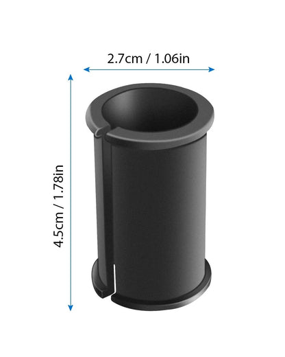 6 Pack Microphone Shock Mount Spacer 45 x 20 mm / 1.8 x 0.8 inches, Black
