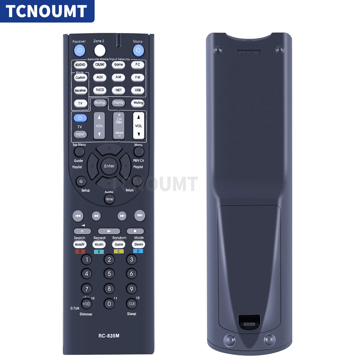 RC-835M For Integra AV Receiver Remote Control DTR-20.4 DTR20.4 DTR204
