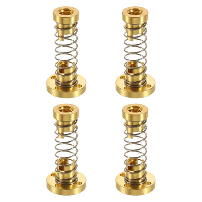 uxcell 4 Pcs Tr8x4 T8 POM Anti Backlash Spring Loaded Nut, Elimination