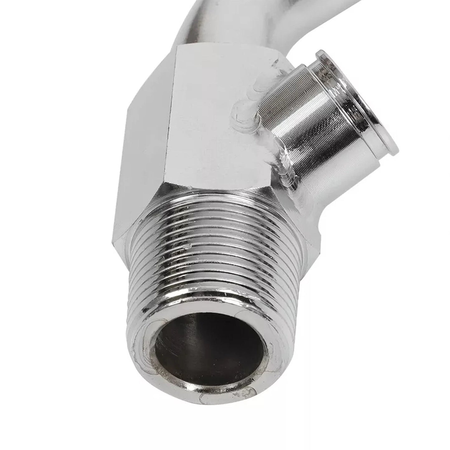 Hot Water Radiator Coolant Temp Sensor Elbow Connector Tube Replace E5TZ-18599-C
