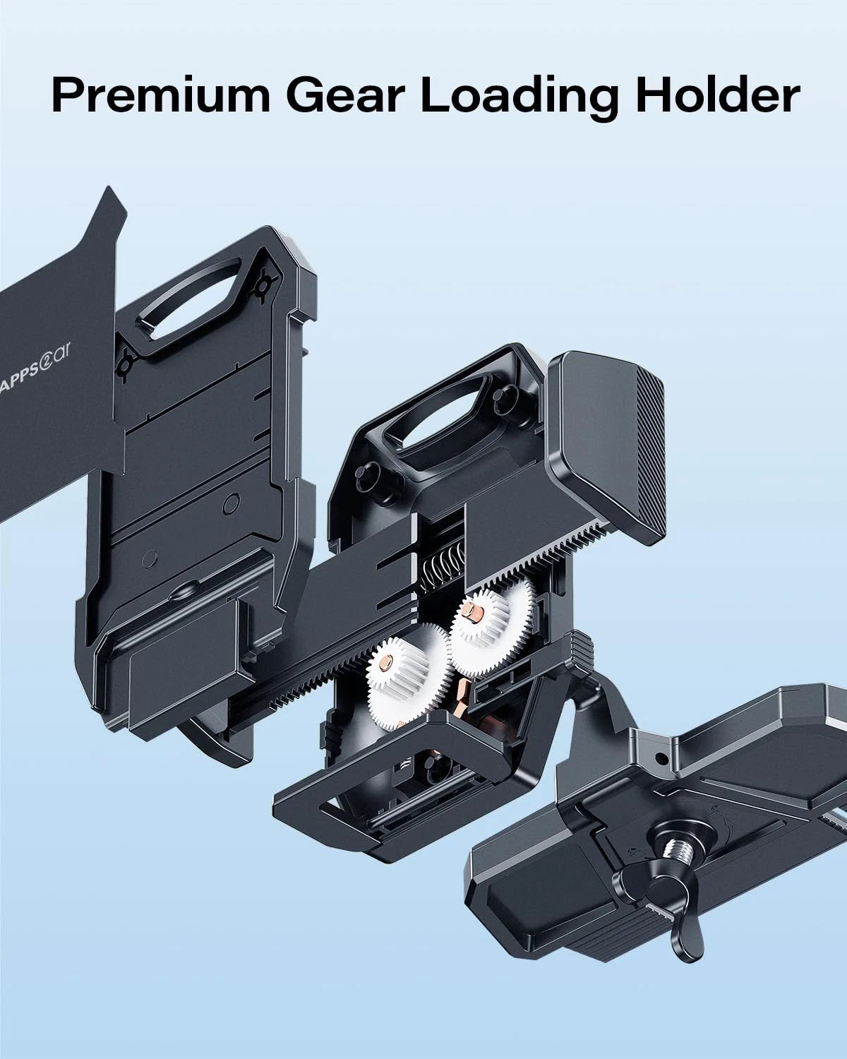 APPS2Car Sturdy CD Slot Phone Mount with One Hand Operation Medium, Black