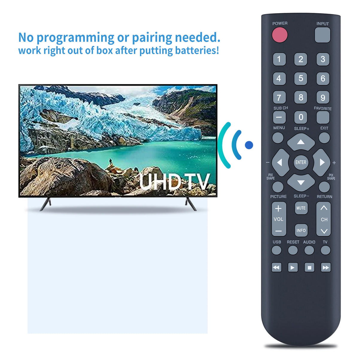 RC200NS00 For Sanyo TV Remote Control DP32D53M DP42D24 DP50747 DP553120