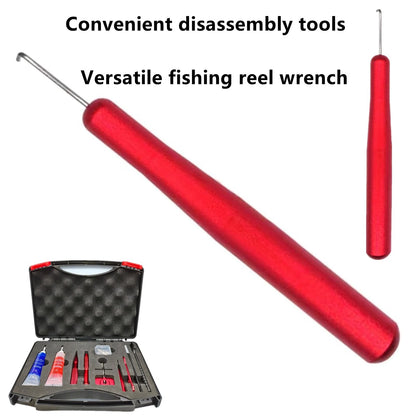 SHUNGXINYI Tools for Reel Maintenance, Fishing Replacement Parts Red