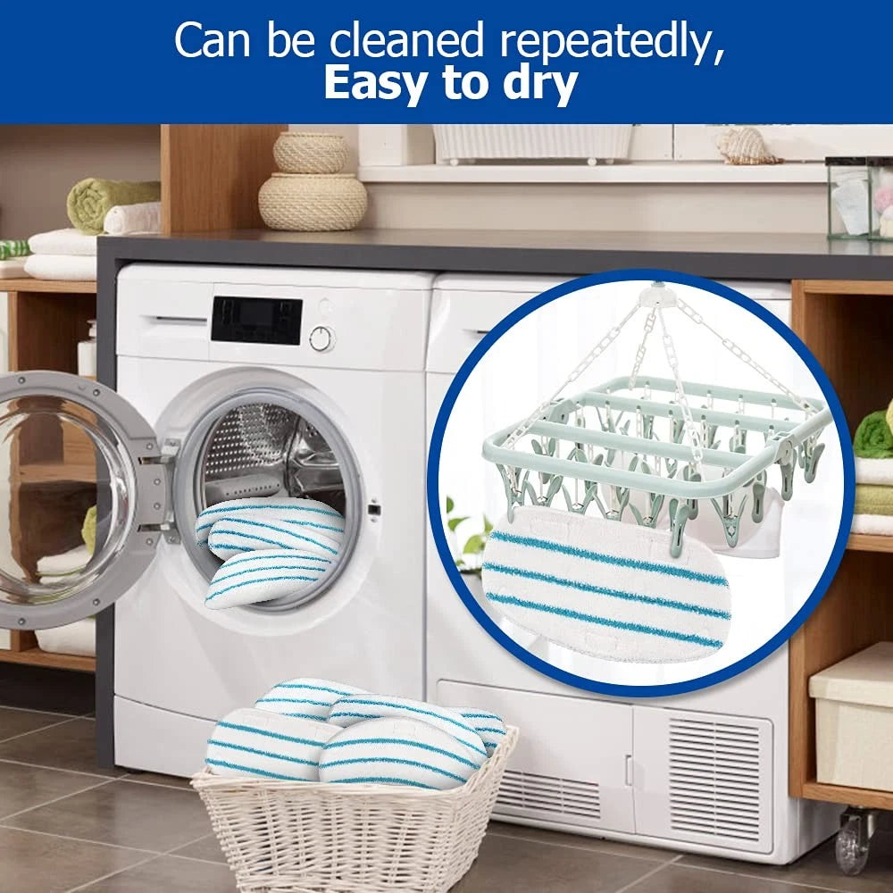 10 Pack Replacement Steam Mop Pads Compatible with PurSteam ThermaPro...