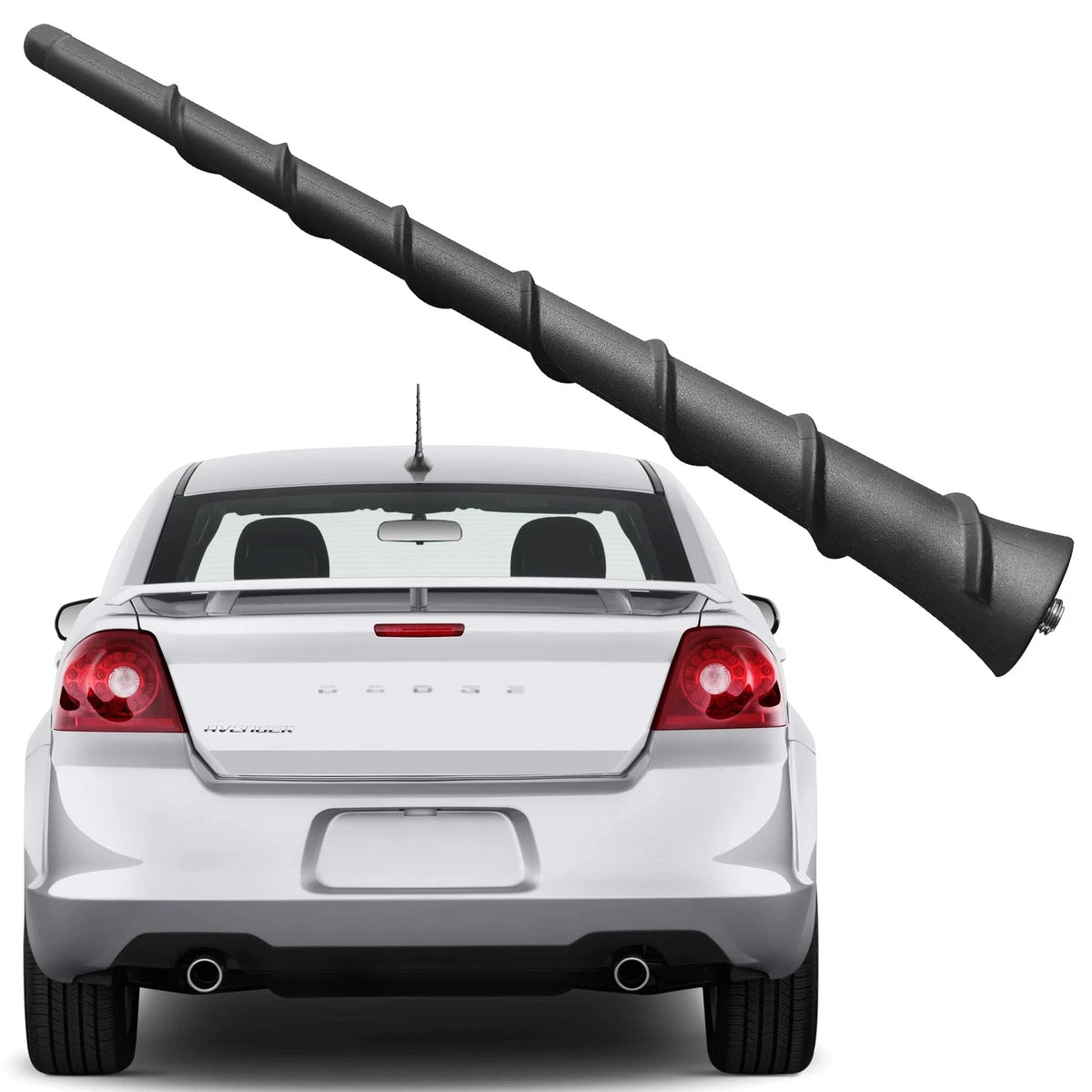 Dodge Avenger 8 Inch Flexible Rubber Antenna Replacement (2011-2015)