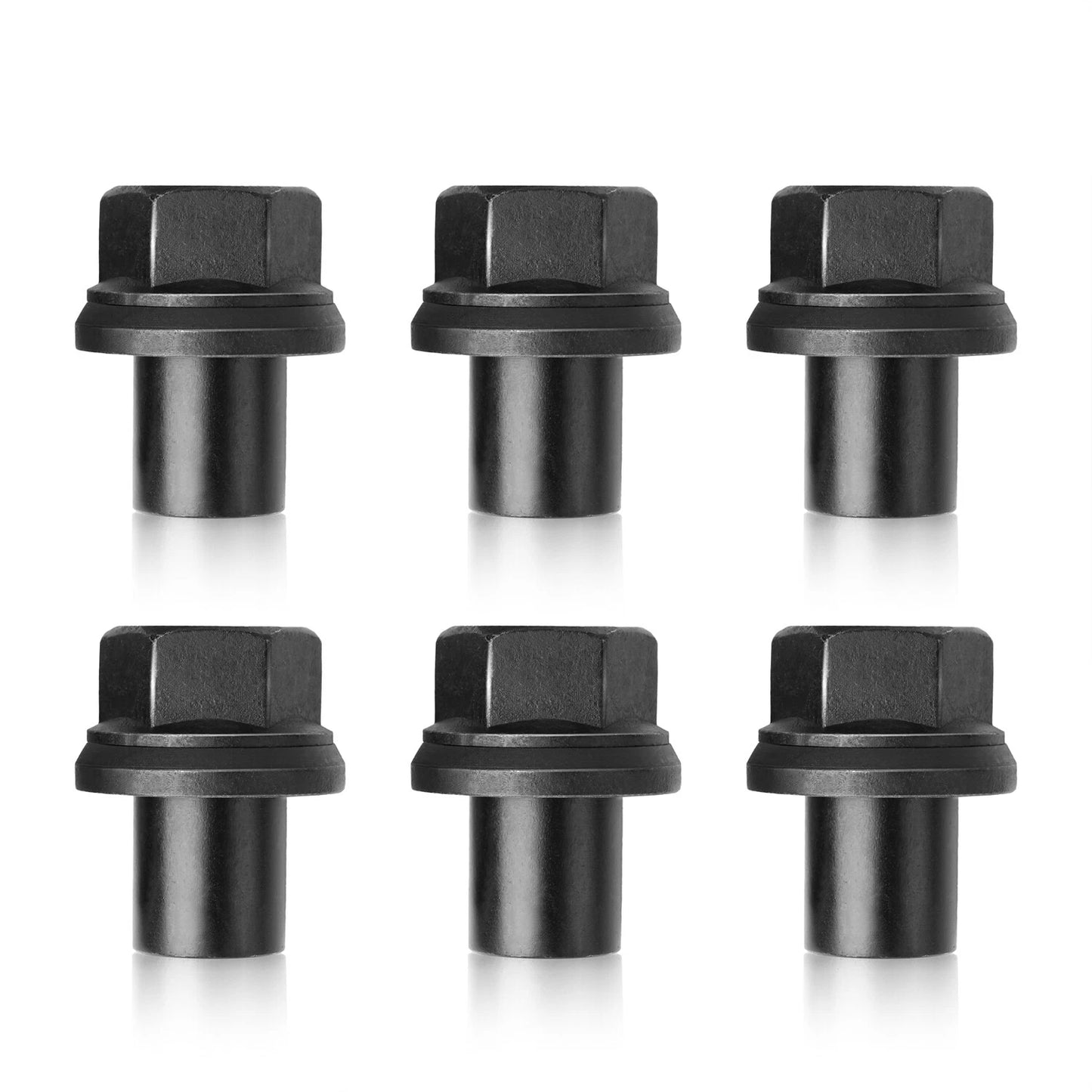 Two Piece 28mm Sleeve Flanged M22x1.5 Wheel Nuts 33mm Hex Hub Pilot/Unimount