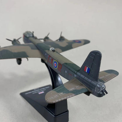 1/144 Diecast Alloy WWII Short Sterling MK.lll Bomber Model Display Ornament