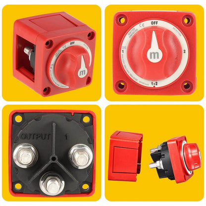 For Boat Marine Electrical Systems 300A Dual Battery Selector Switch 4 Position