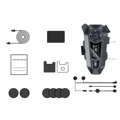 Bluetooth 5.4 Motorcycle Helmet Headset for Bike Helmet with Communication