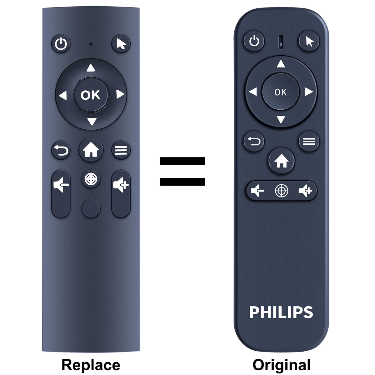 Replace Remote Control For Philips PicoPix Max PPX620 LED Projector