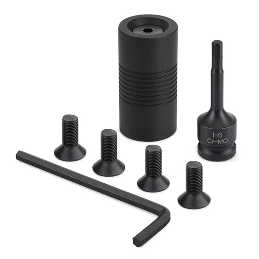 Hollow metal door frame dimpling tool kit, hardened steel