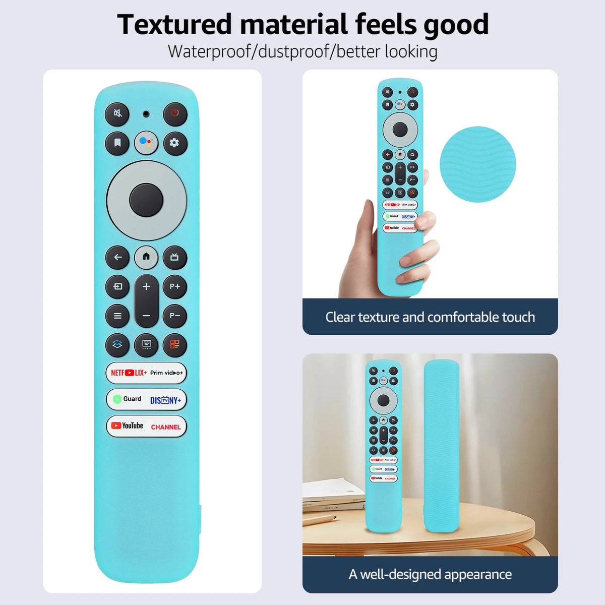 [2-Pack]Silicone Case for TCL TV RC902V FMR1 FAR2 FMR4 RC833 GUB1 (2023) Remote