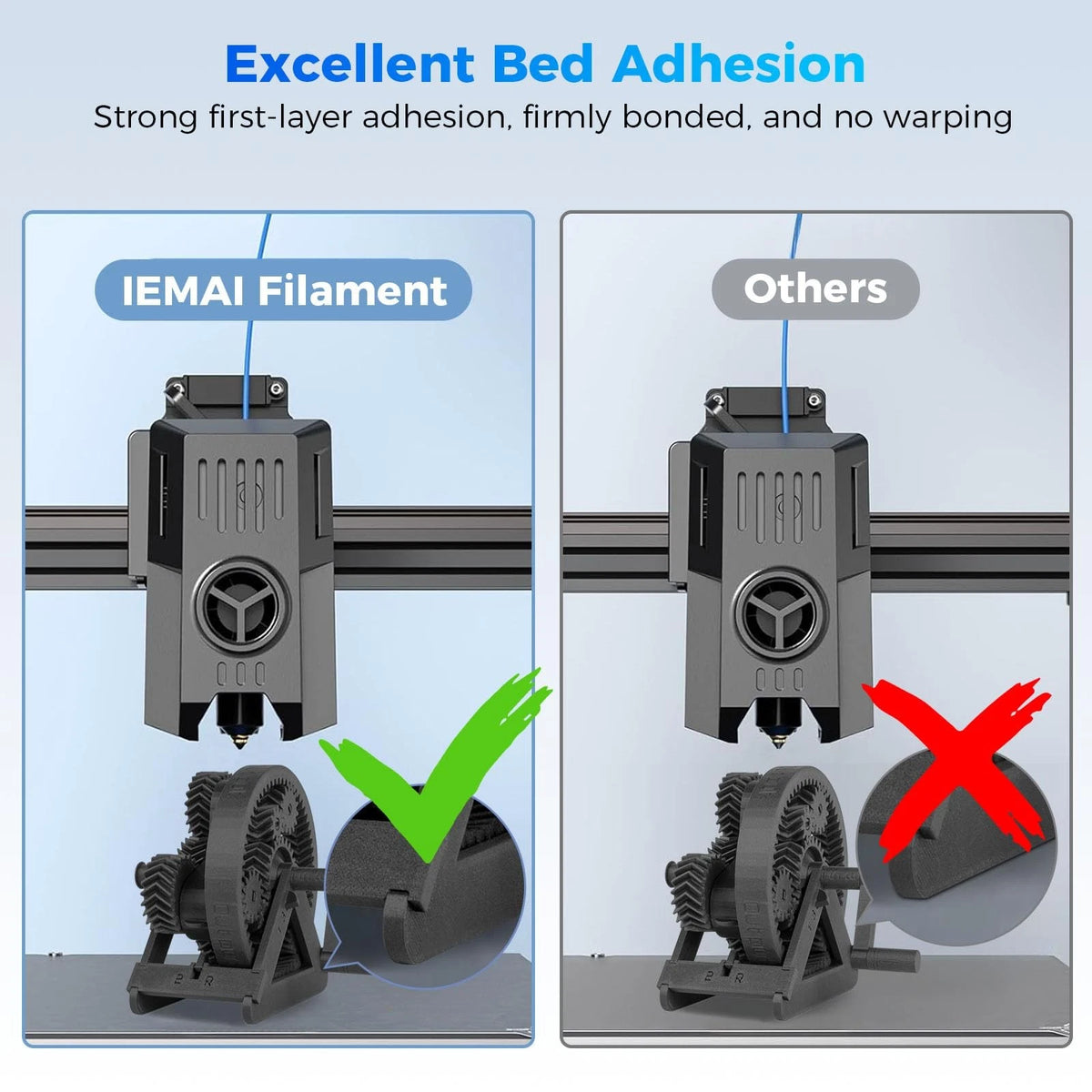 IEMAI Carbon Fiber PETG Filament 1.75mm CF, Petg Cf Matte Black 1kg