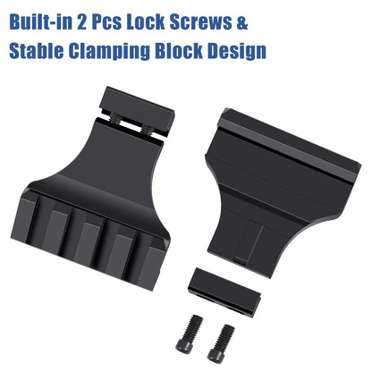 LONSEL 45° Picatinny Offset Rail Mount, 3 4 5 Slots 45 Degree Black