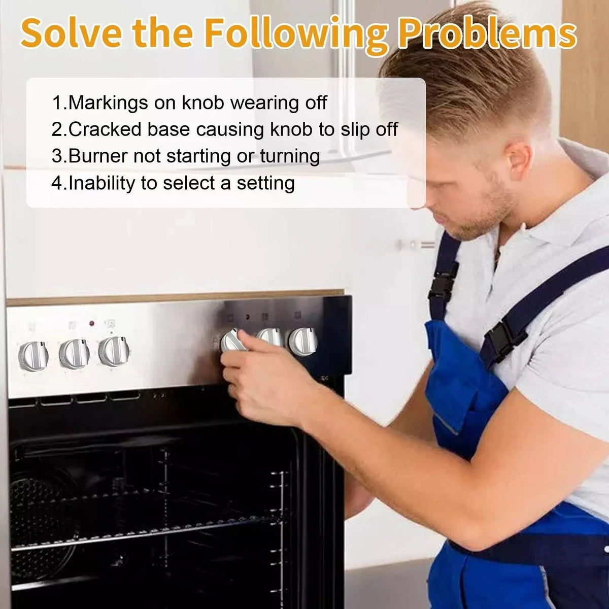 High Quality 5PCS Control Knob for GE Gas Range Stove Replacement Part