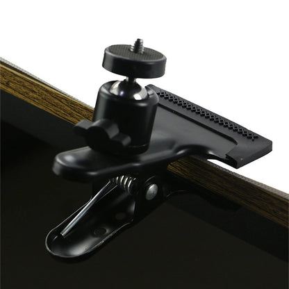 Camera Flash Light Clip Clamp Speedlite Holder Bracket with 360 Swivel Ballhead