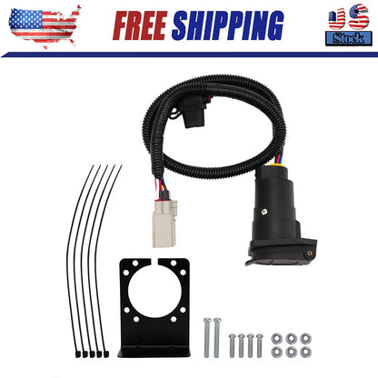 7 Way Trailer Hitch Tow Wiring Harness Mount Kit For Tesla Model Y 2020-2022