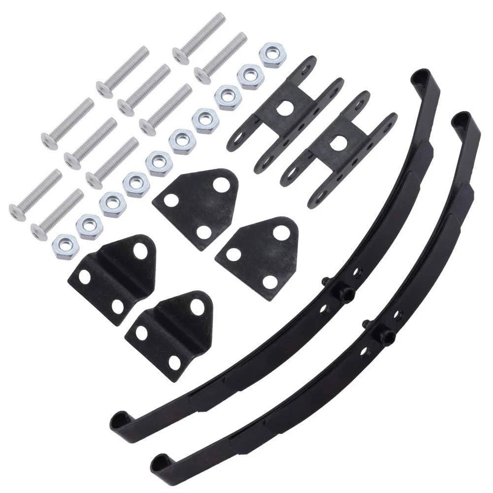 Hobbypark Stiff Leaf Spring Suspension Steel Bar Kit for 1/10 RC Rock Black