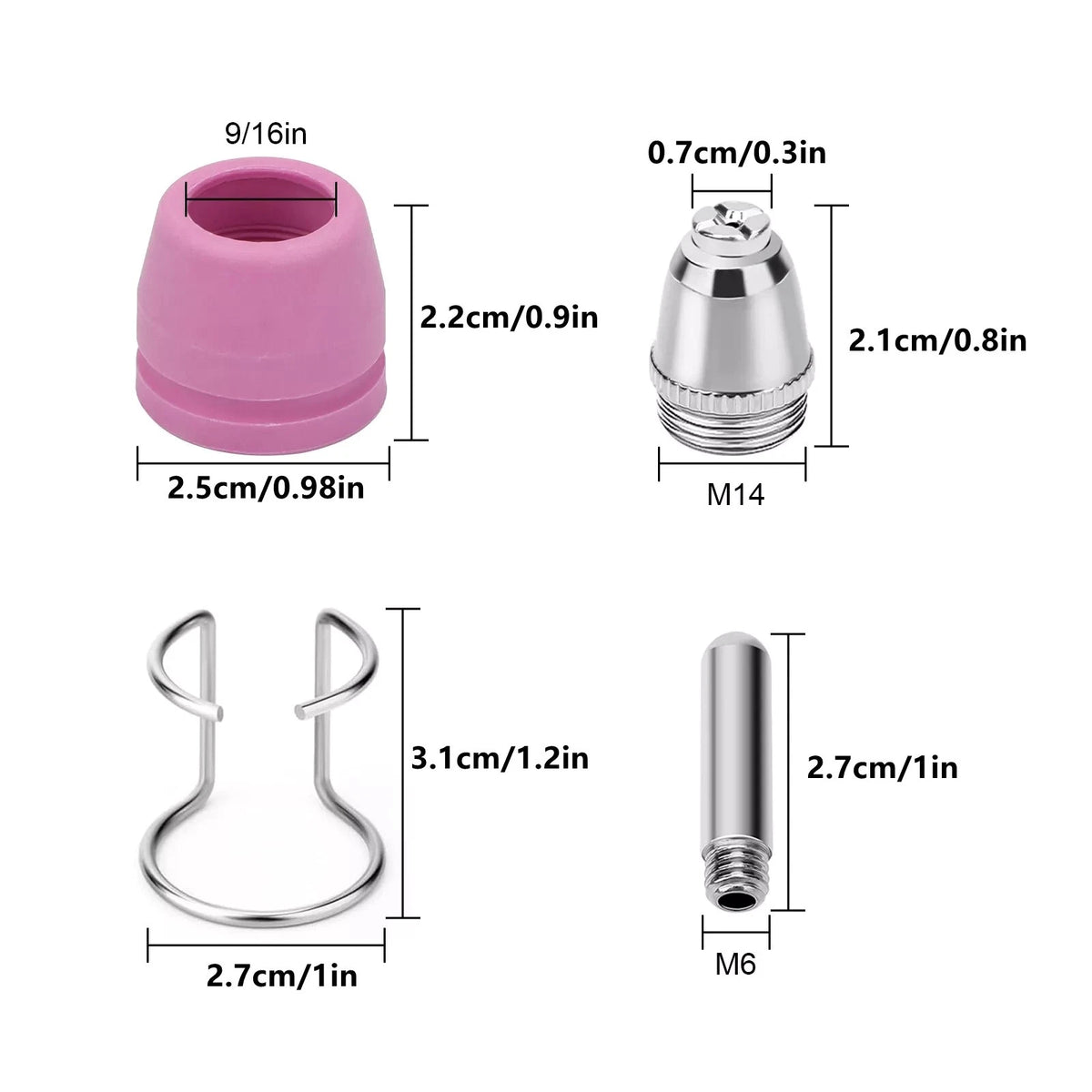 24pcs Plasma Cutter Torch Consumables Tip for CUT60SP, CUT50DP, CUT50PI