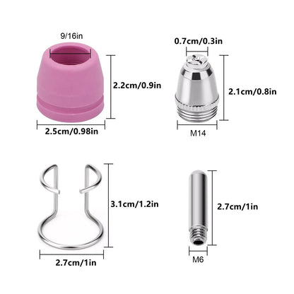 24pcs Plasma Cutter Torch Consumables Tip for CUT60SP, CUT50DP, CUT50PI