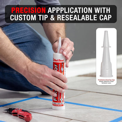 The  Fix-A-Floor Loose Tile Repair Adhesive - Tile, Porcelain, White