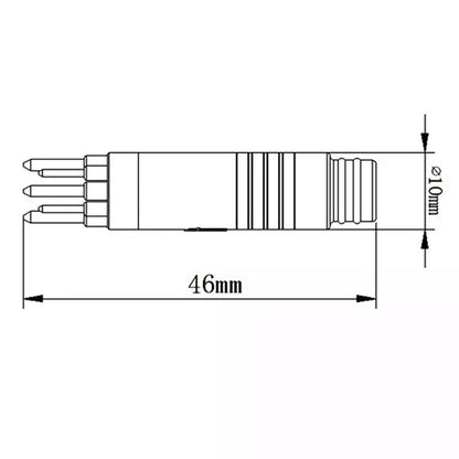 2pcs E-bike 9Pin Motor Extension Cable Male Cord For Wheel Hub Motors