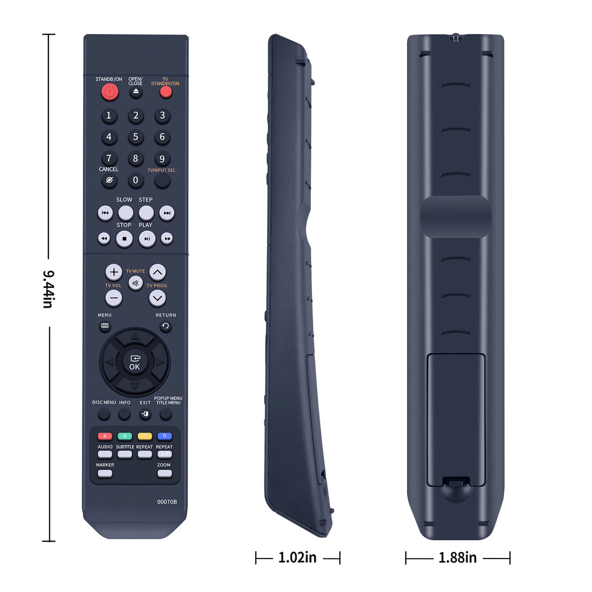 AK59-00070B Remote Control For Samsung Player BD-P1200 BD-P1400 BD-P1500