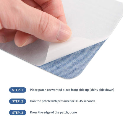 Tatuo 30 Pieces Iron on Patches for Clothing 4.9 x 3.7 Inches, Classic Colors