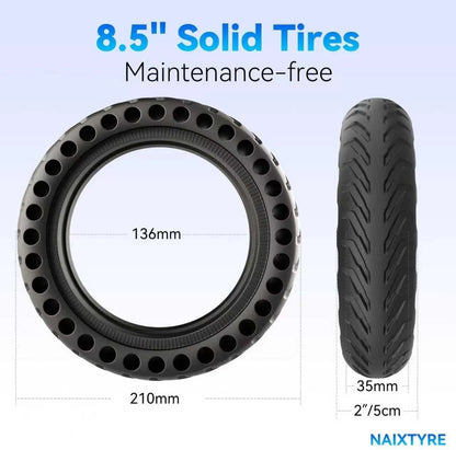 8.5x2 '' inch solid tires for electric scooters. This tire is 8.5Inches