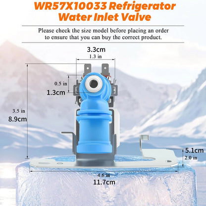 Durable WR57X10033 Refrigerator Water Inlet Valve For GE For Kenmore HOT.POINT