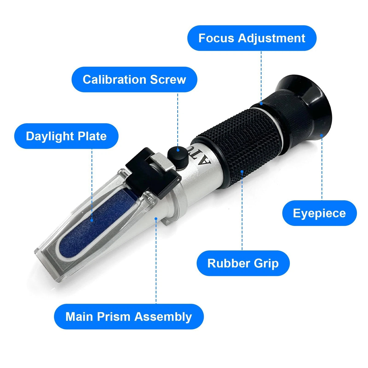3-in-1 Alcohol Refractometer Kit for Home Brewers | Measures Brix (0-40%),...