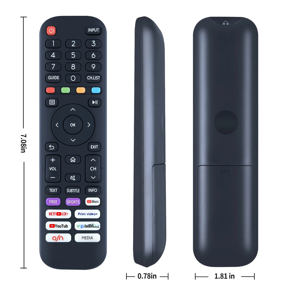 EN2AD30H Replace Remote Control For Hisense Smart LCD LED TV EN2AD30H（0011）
