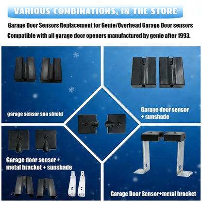 Garage Door Sensors, Replacement for Genie/Overhead 1pack