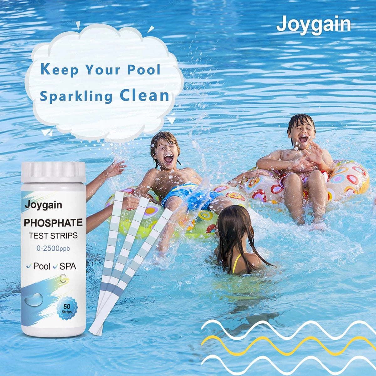 Phosphate Test Kit for Pool: 50PCS Strips Swimming Pool 50