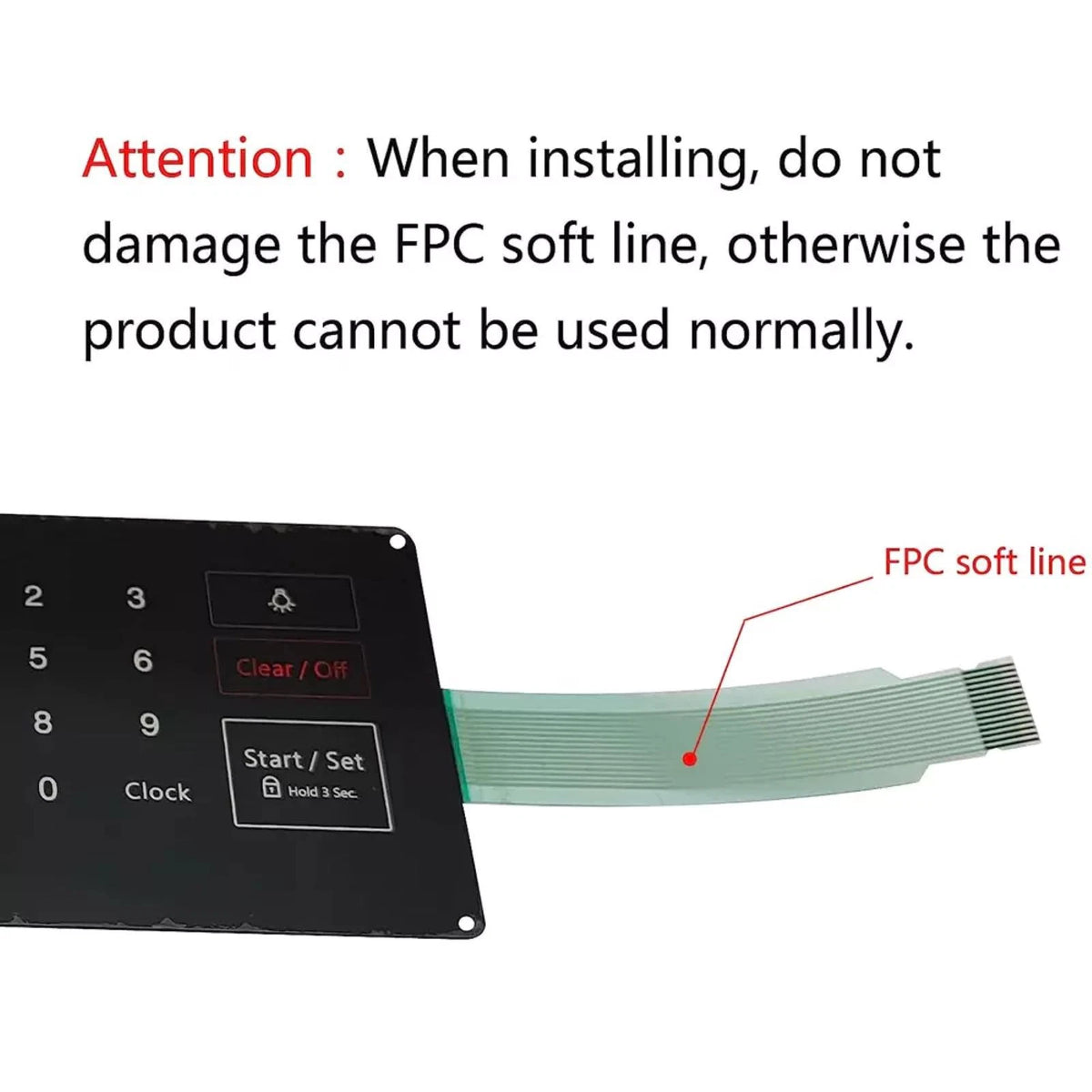 For Samsung Oven Membrane Switch Touchpad DG34-00025A Oven Accessories