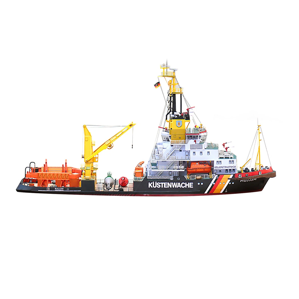 1:250 Germany Mellum Coast Guard Pollution Monitoring Ship Souvenir Gift For Kid