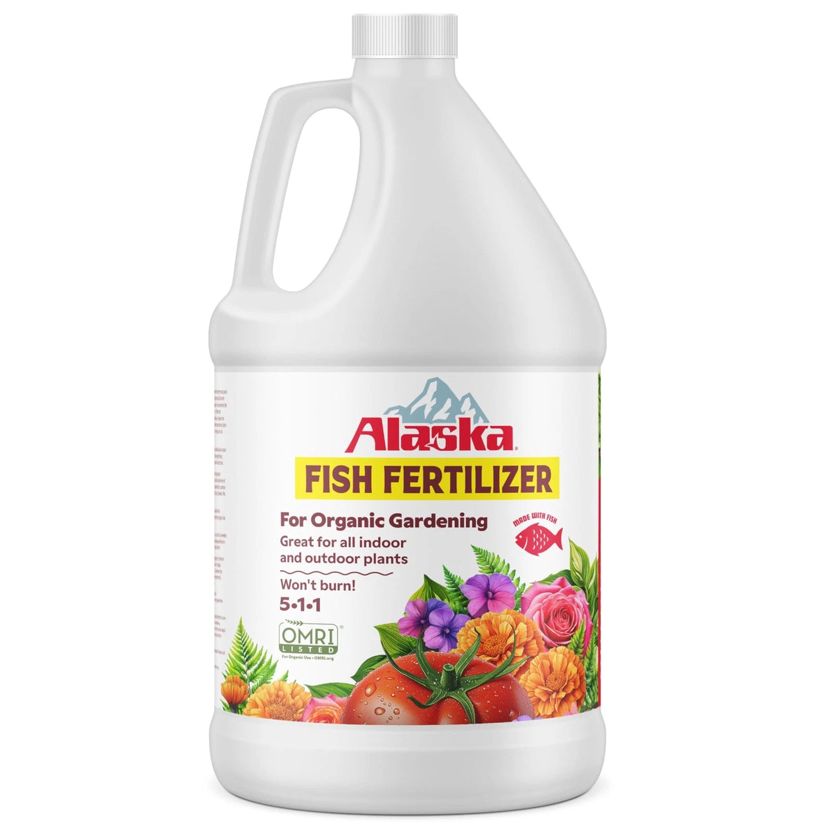 Alaska Fish Fertilizer OMRI Listed 5-1-1, 115 oz 5-1-1