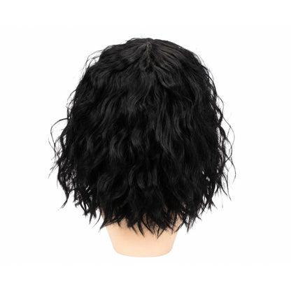 Heat-Resistant Synthetic Short Kinky Curly Hair Wigs For Women Natural Part N