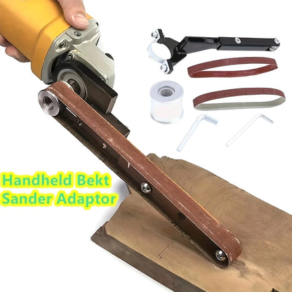 Angle Grinder to Sander Belt Adapter Unit For Metal Wood Sanding Polishing Kit