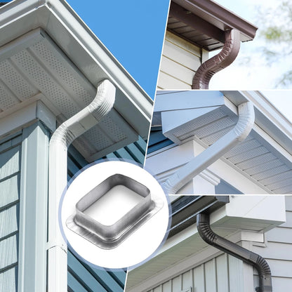 VYH 2" x 3" Rain Gutter Downspout Drop Outlet Aluminum K x 3", primary