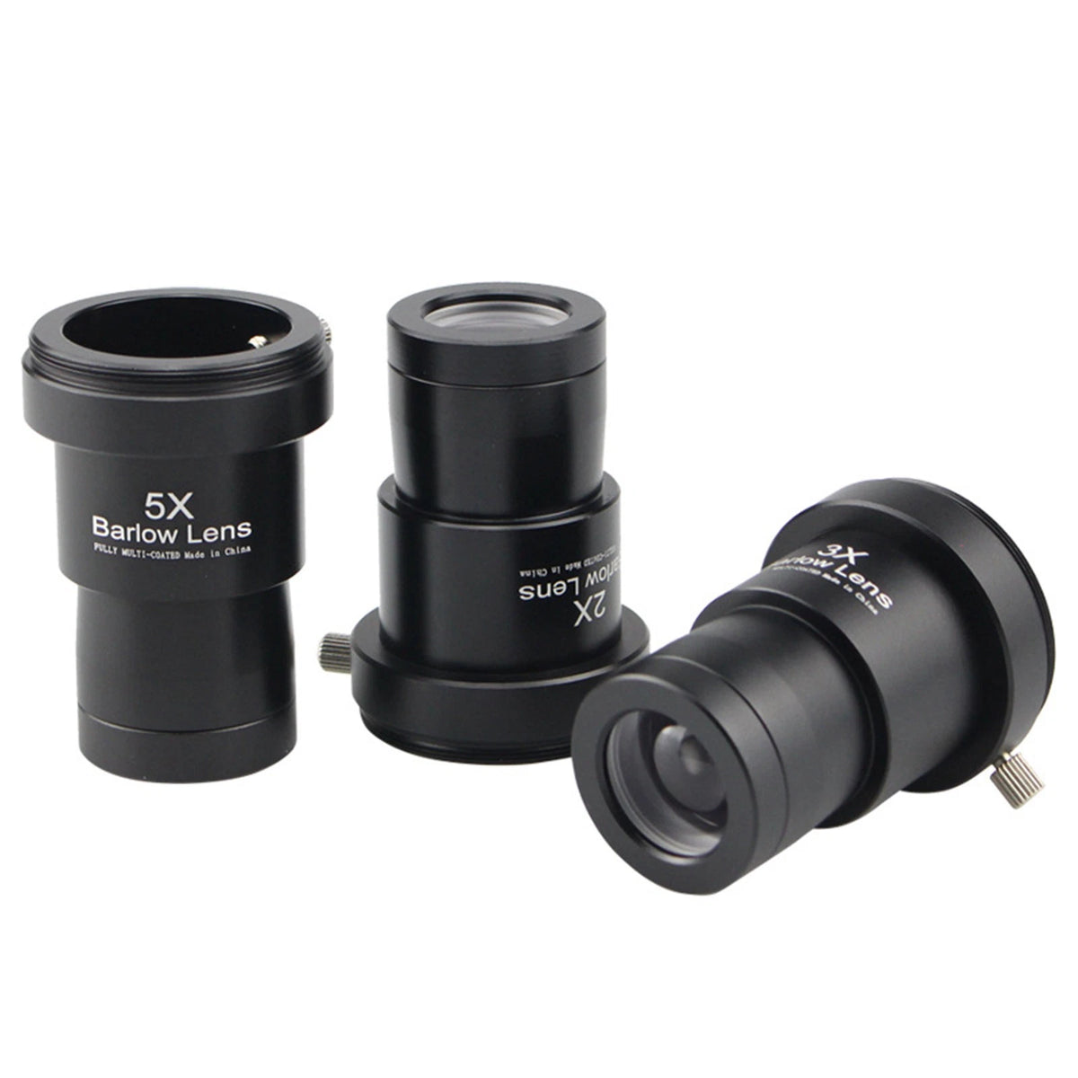 3Pcs/Set 1.25 inch Astronomical Telescope Barlow Lens 2X 3X 5X Eyepiece Lens;