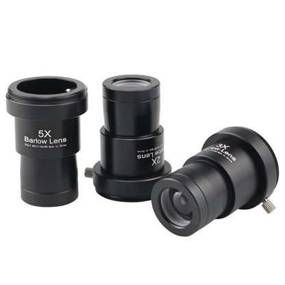 3Pcs/Set 1.25 inch Astronomical Telescope Barlow Lens 2X 3X 5X Eyepiece Lens;