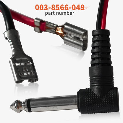 003-8566-049 Replacement 1/4-Inch Internal Speaker Cable 13.5 inches, black